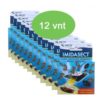 Imidasect 1,4 g, gelinis insekticidas TARAKONAMS naikinti, MAXI pak. (kaina nurodyta 1 vnt.)